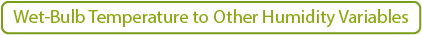 Wet-Bulb Temperature to Other Humidity Variables 27 Mar 2005 click here